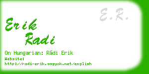 erik radi business card